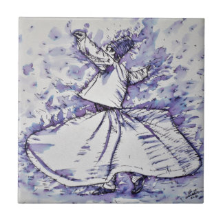 sufi whirling - NOVEMBER 19,2017 Ceramic Tile