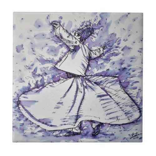 sufi whirling _ NOVEMBER 192017 Ceramic Tile