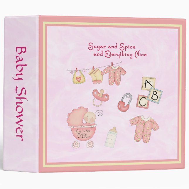 Sugar and Spice and Everything Nice! 3 Ring Binder (Front/Spine)