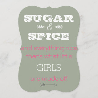 Sugar and Spice and Everything Nice Invitation