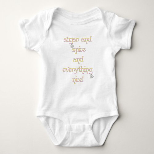 Sugar and Spice Baby Girl Baby Bodysuit
