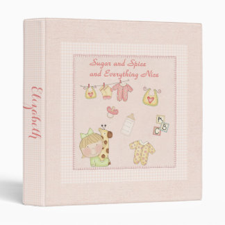 Sugar and Spice Baby Photo Album (blonde) 3 Ring Binder