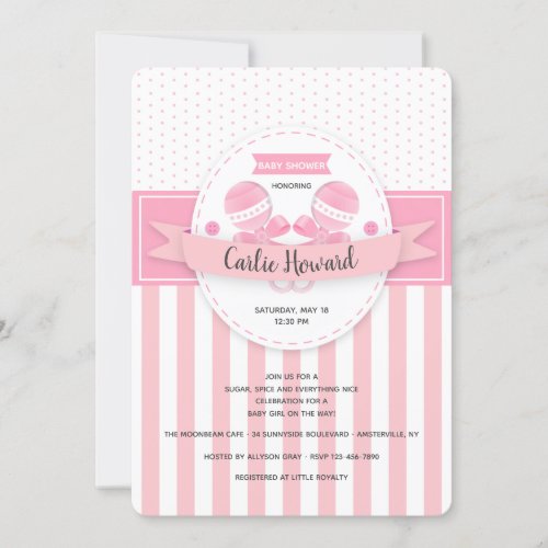 Sugar and Spice Baby Shower Invitation