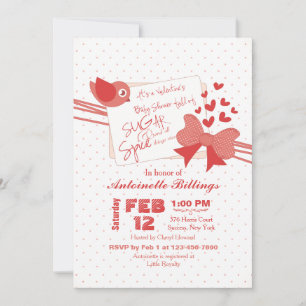 Sugar and Spice Baby Shower Invitation