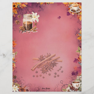 Sugar and Spice Blank Full Page Recipe