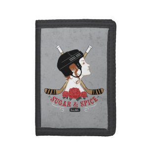 Sugar and Spice Hockey Player Tri-fold Wallet