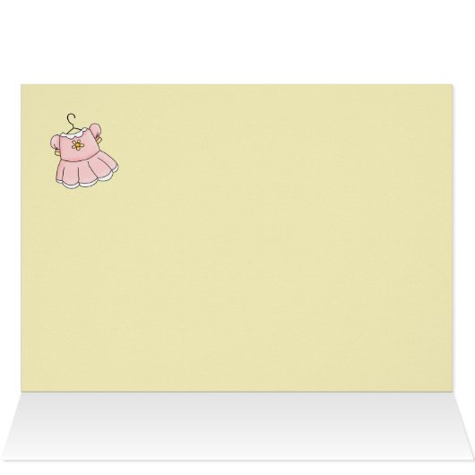 Sugar and Spice Yellow and Pink Baby Shower (Inside Horizontal (Top))