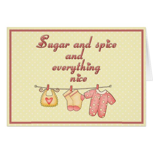 Sugar and Spice Yellow and Pink Baby Shower (Front Horizontal)