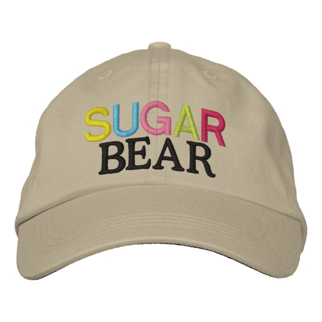 Sugar Bear by SRF Embroidered Baseball Cap (Front)