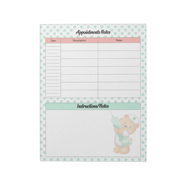 Sugar Bear Themed Notes (Rotated)