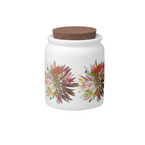 Sugar BowlCandy Jar _ Painted White Spider Mum