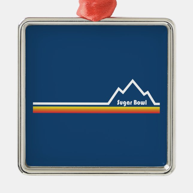 Sugar Bowl Resort California Metal Ornament (Front)
