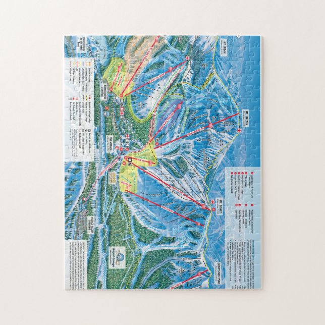 Sugar Bowl Trail Map Puzzle (Vertical)
