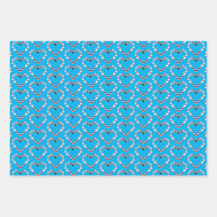 sugar bumpers Herz Rentiere Wrapping Paper Sheets