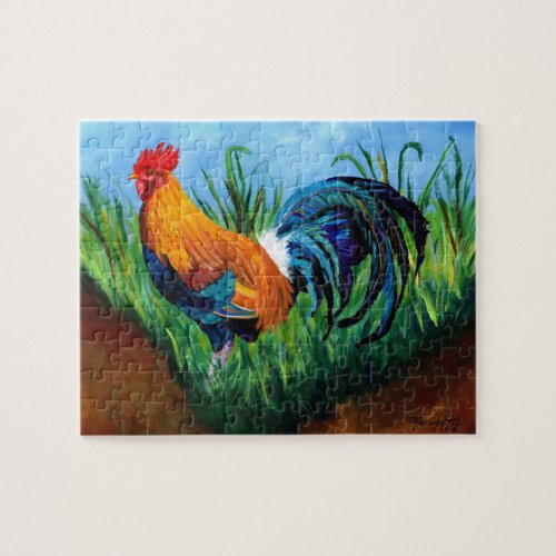 Sugar Cane Rooster Jigsaw Puzzle