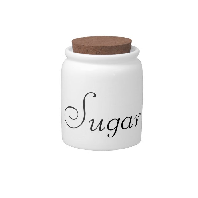 Sugar Canister Candy Jar (Front)