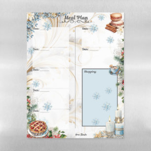 Sugar Coat It 7 Day Blank Meal Planner Magnetic Dry Erase Sheet