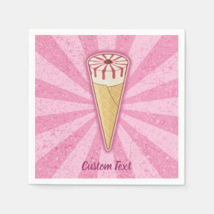 Sugar Cone Ice Cream Napkins