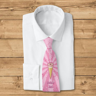 Sugar Cone Ice Cream Neck Tie