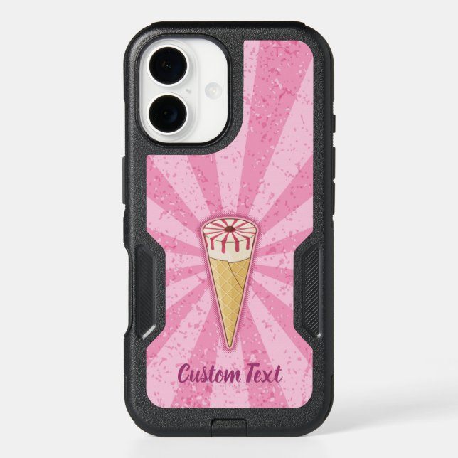 Sugar Cone Ice Cream Otterbox iPhone Case (Back)