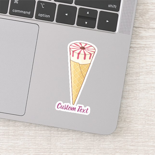 Sugar Cone Ice Cream Sticker (Detail)