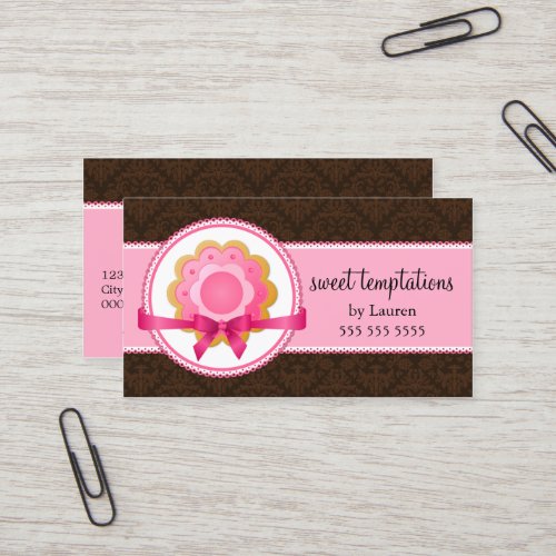 Sugar Cookie Bakery Business Cards
