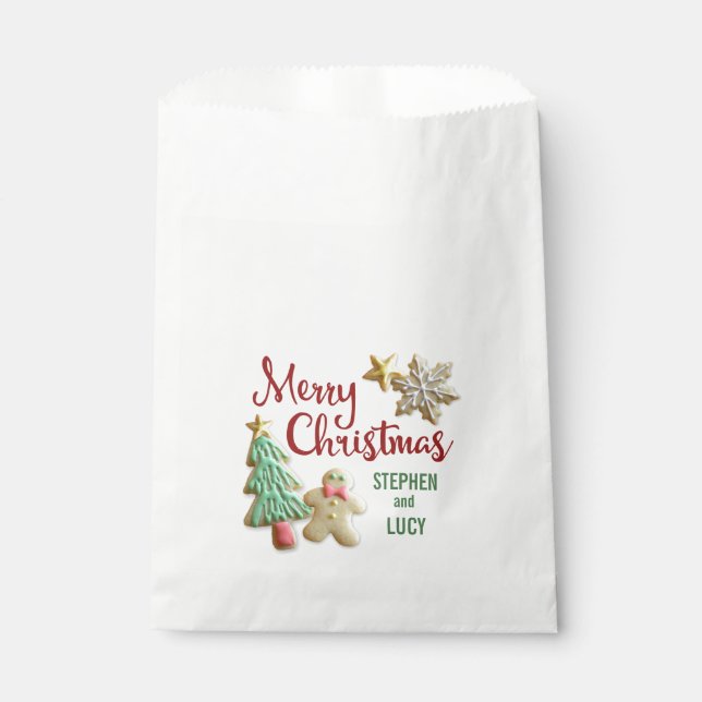 Sugar Cookie Christmas Custom Treat Bags (Front)