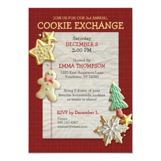 Sugar Cookie Exchange Holiday Party Invitation