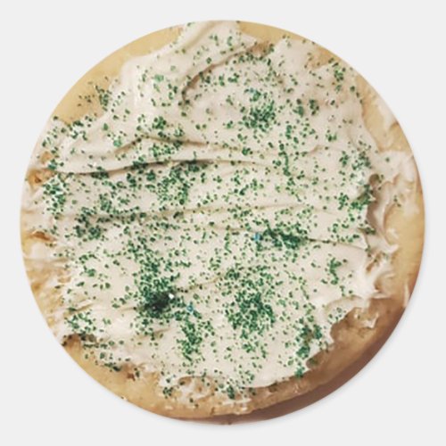 Sugar Cookie with Green Sprinkles Classic Round Sticker