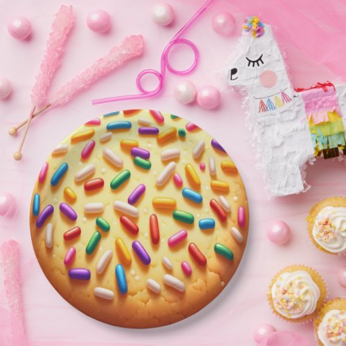 Sugar Cookie with Sprinkles Paper Plates