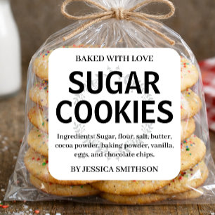 Sugar Cookies Personalized Homemade label CK004bsq
