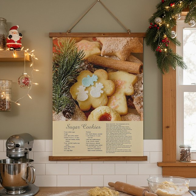 Sugar cookies recipe hanging tapestry (Creator Uploaded)