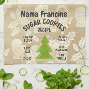 Sugar Cookies Recipe Kitchen Towel