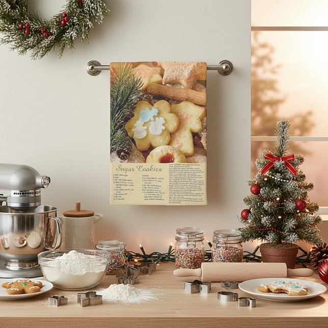 Sugar cookies recipe kitchen towel (Creator Uploaded)