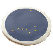 Sugar cookies with flag of Alaska, USA (Angled)