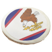 Sugar cookies with flag of American Samoa, USA (Angled)
