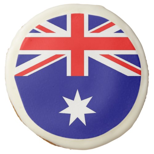 Sugar cookies with flag of Australia