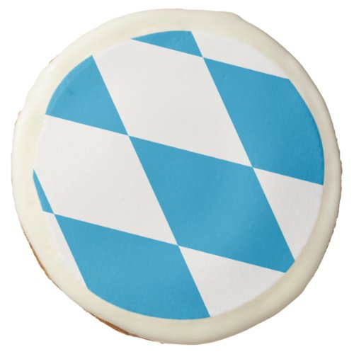Sugar cookies with flag of Bavaria