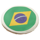 Sugar cookies with flag of Brazil (Angled)