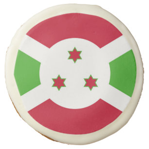 Sugar cookies with flag of Burundi