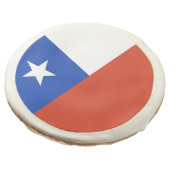 Sugar cookies with flag of Chile (Angled)