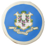 Sugar cookies with flag of Connecticut, USA