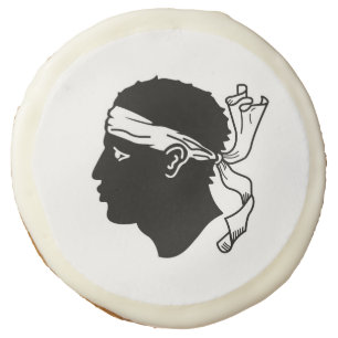 Sugar cookies with flag of Corsica