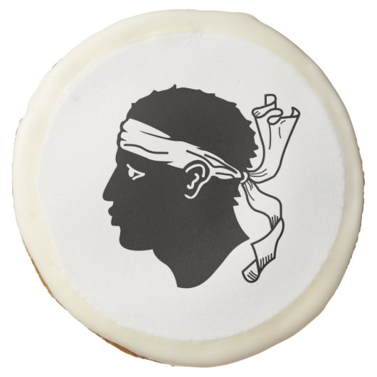Sugar cookies with flag of Corsica (Front)