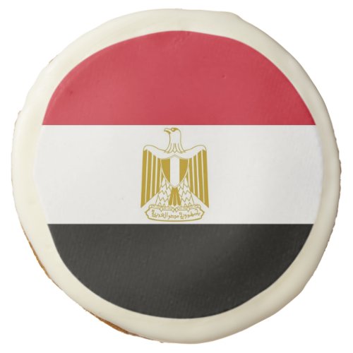 Sugar cookies with flag of Egypt