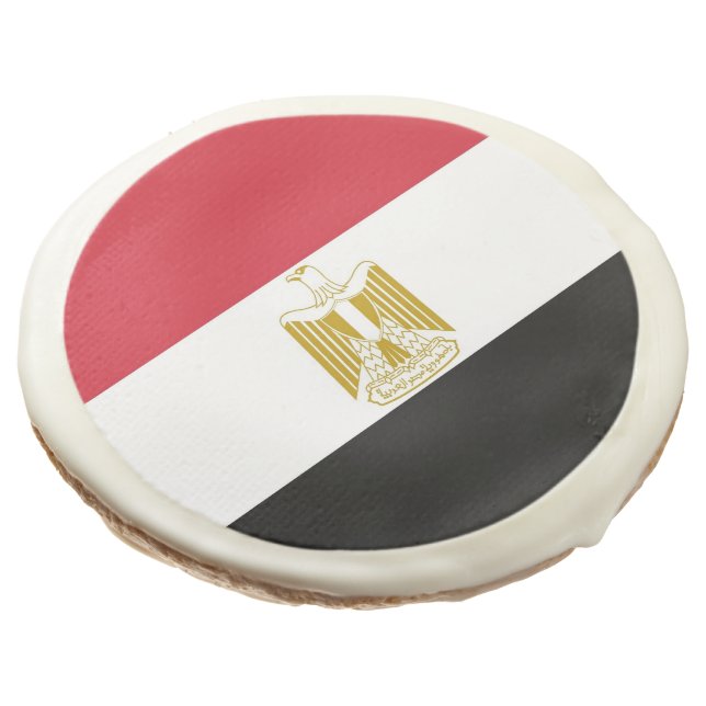 Sugar cookies with flag of Egypt