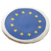 Sugar cookies with flag of European Union (Angled)