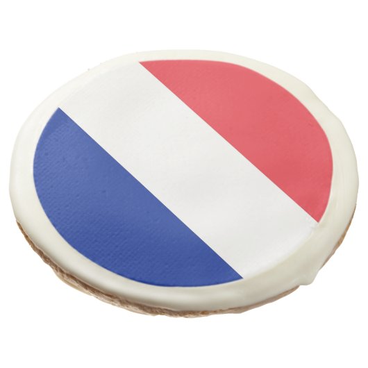 Sugar cookies with flag of France (Angled)