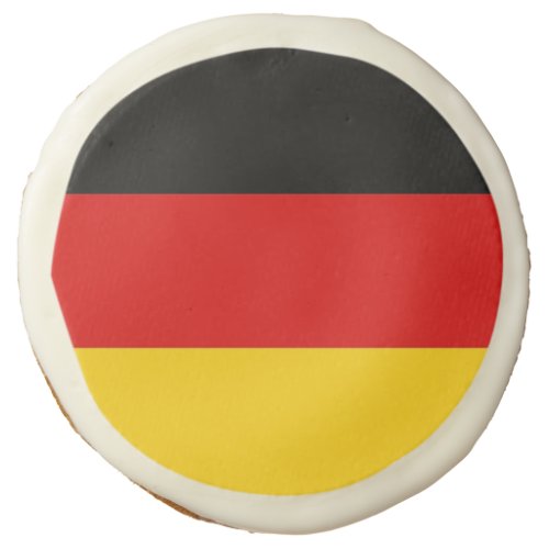Sugar cookies with flag of Germany