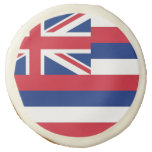 Sugar cookies with flag of Hawaii, USA